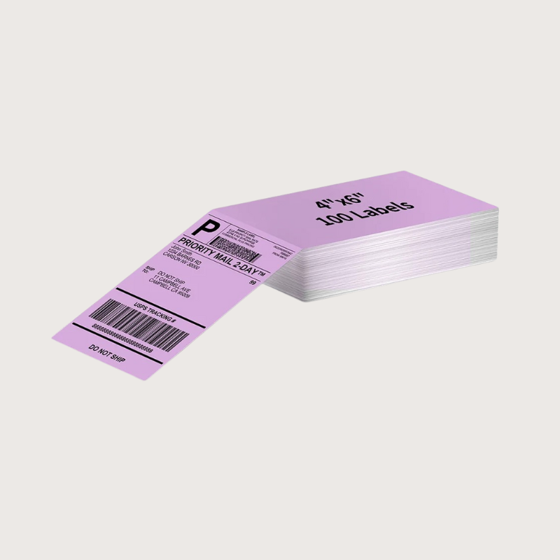 4x6 inch Thermal Labels  - 5 colors