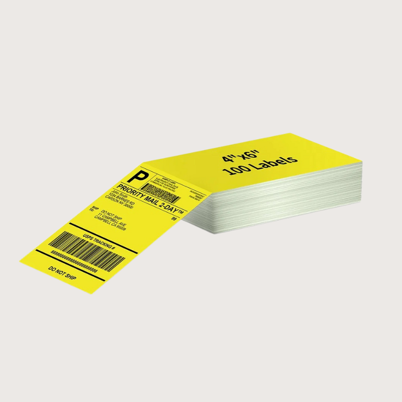 4x6 inch Thermal Labels  - 5 colors