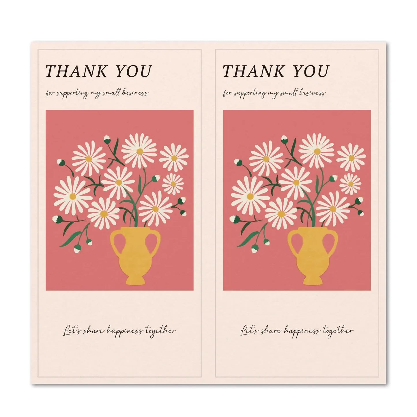 Flower Thank you Stickers