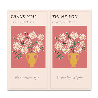 Flower Thank you Stickers