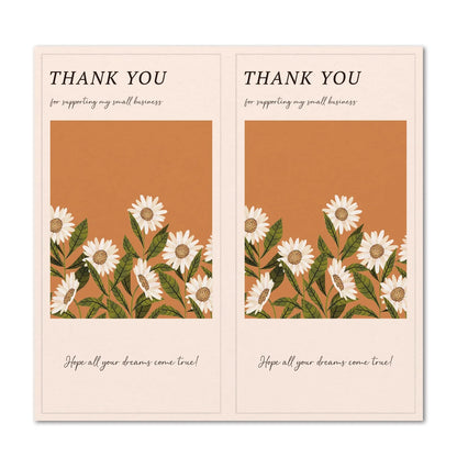 Flower Thank you Stickers