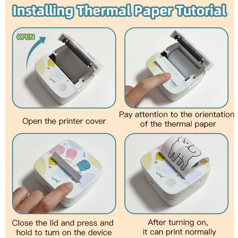 Mini Cartoon Cat Thermal Printer