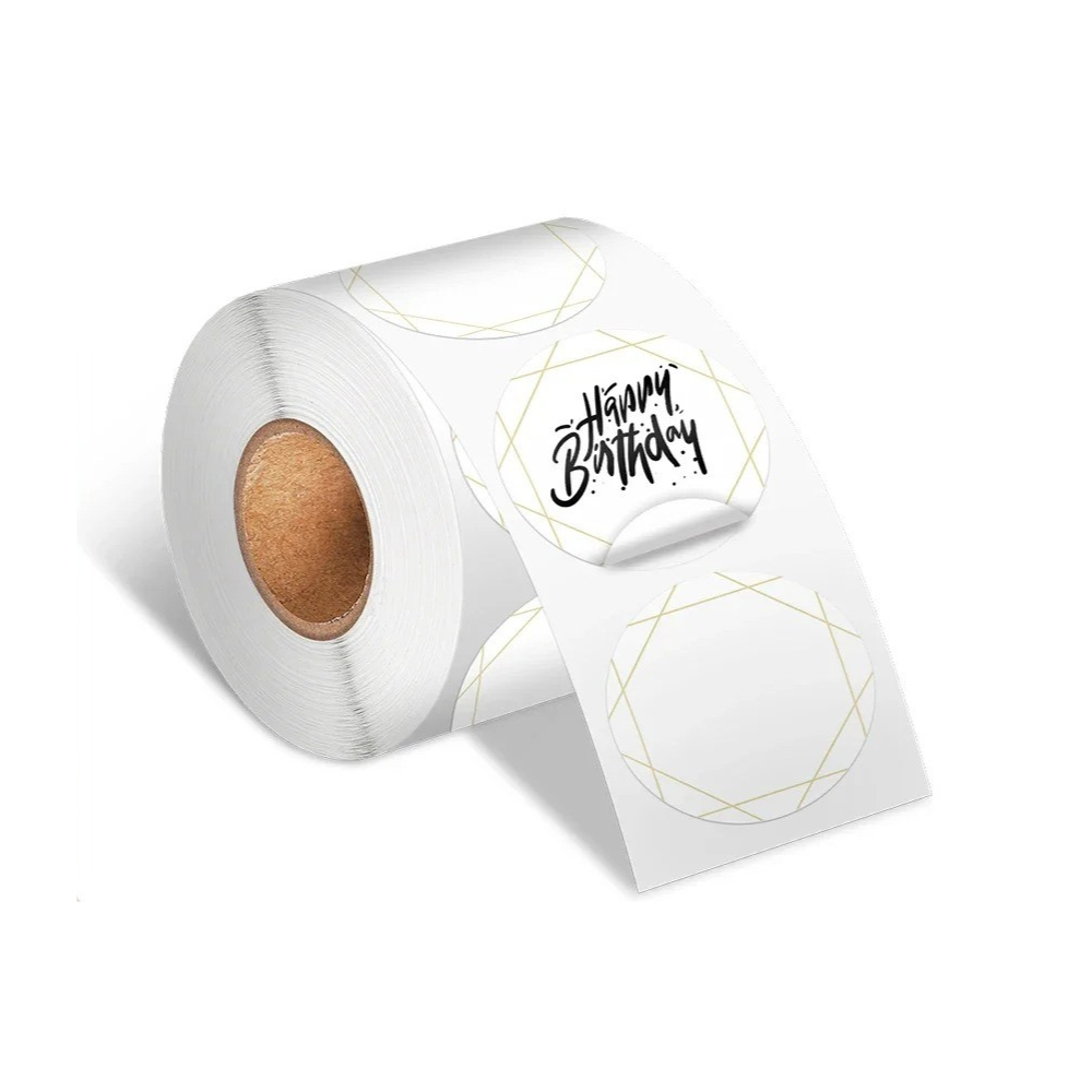 Round Thermal Label Paper Sticker