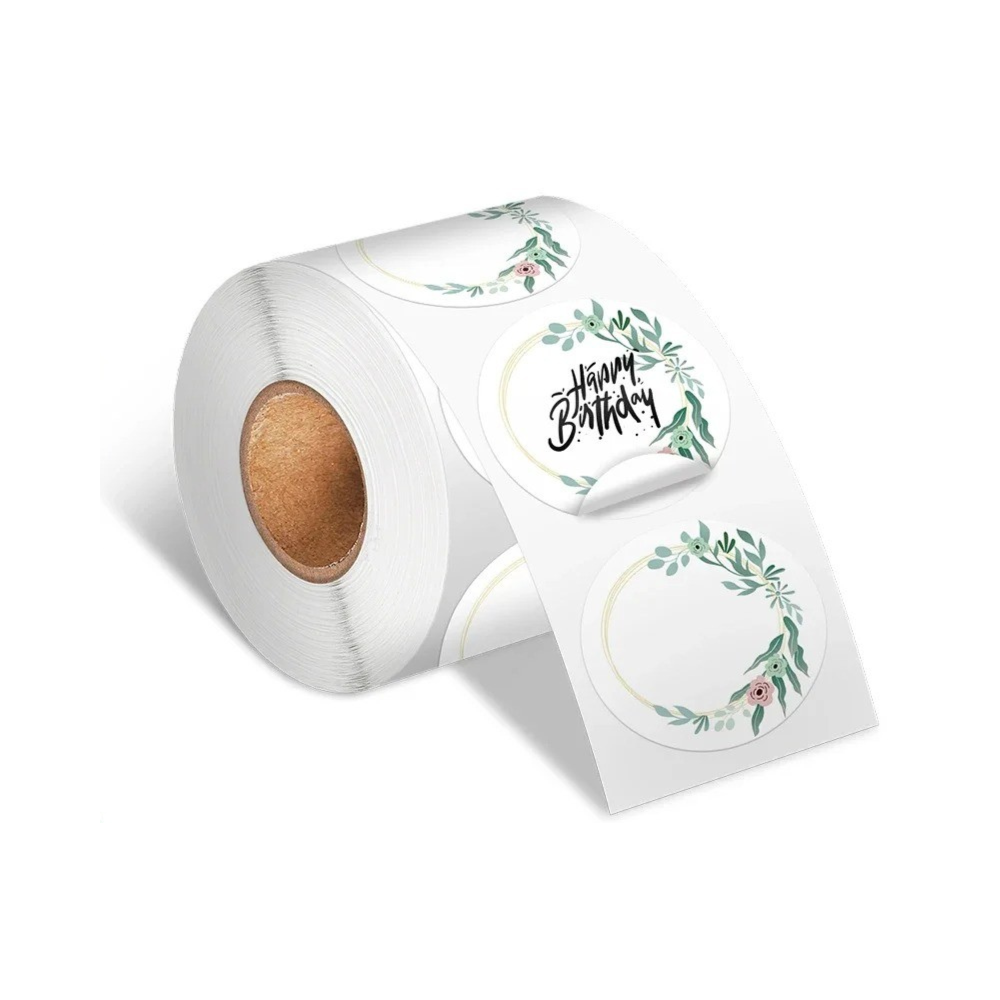 Round Thermal Label Paper Sticker