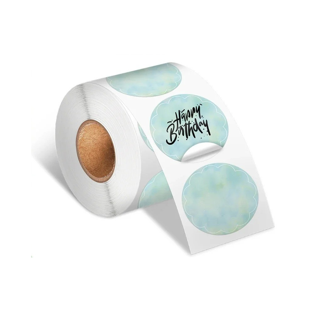 Round Thermal Label Paper Sticker