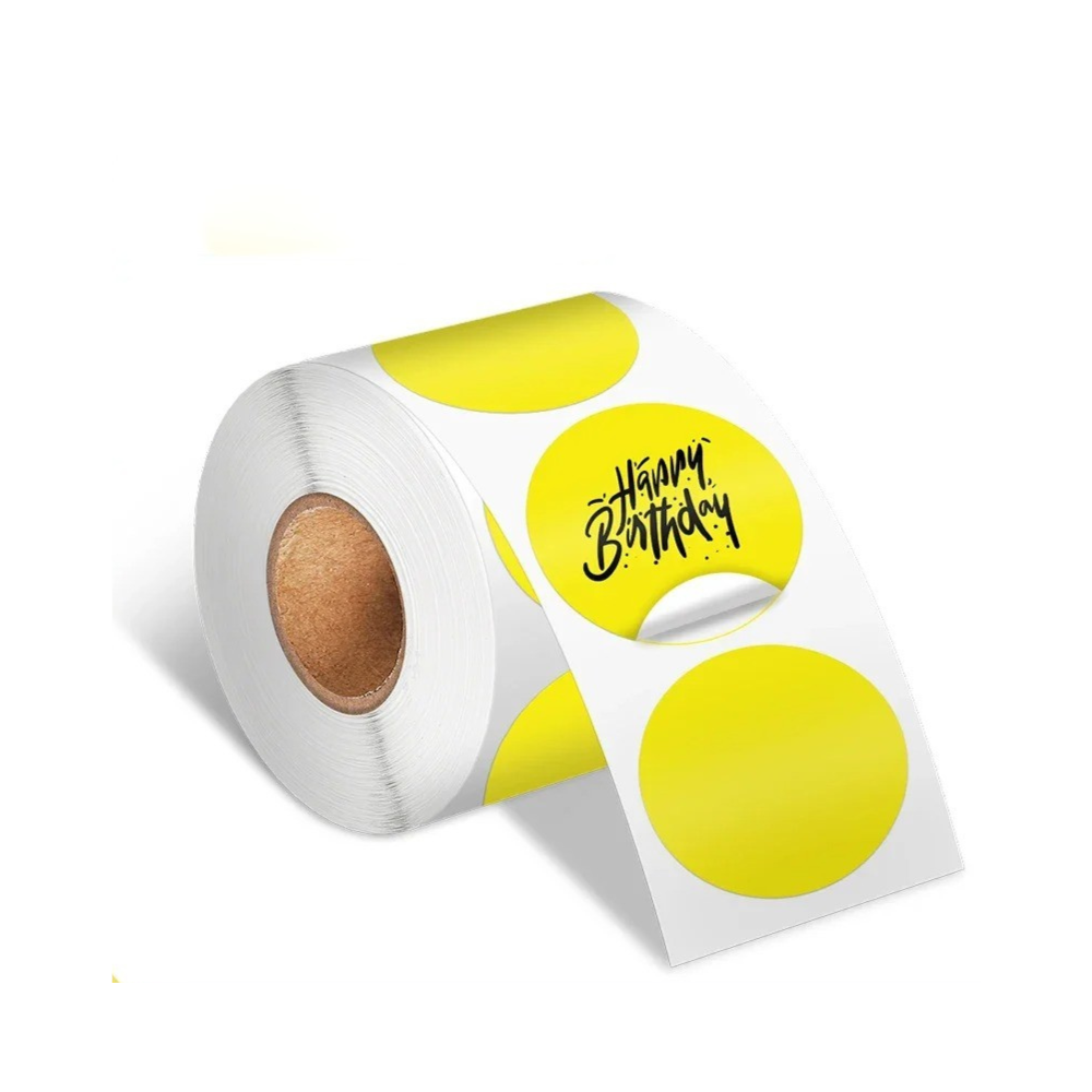 Round Thermal Label Paper Sticker