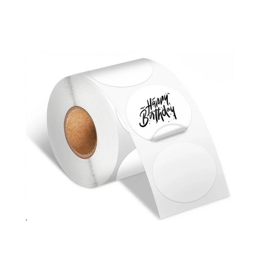 Round Thermal Label Paper Sticker