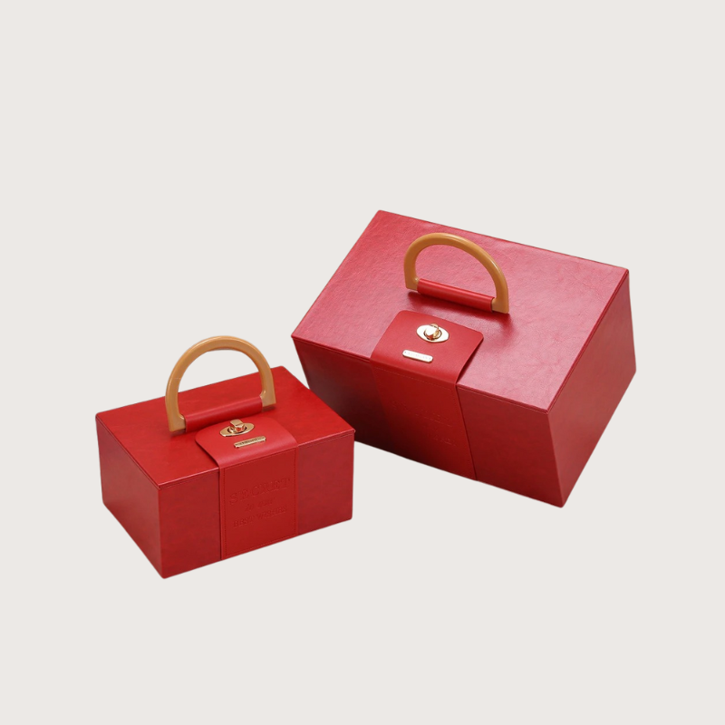 Handheld Gift Box with PU Leather - 4 colors