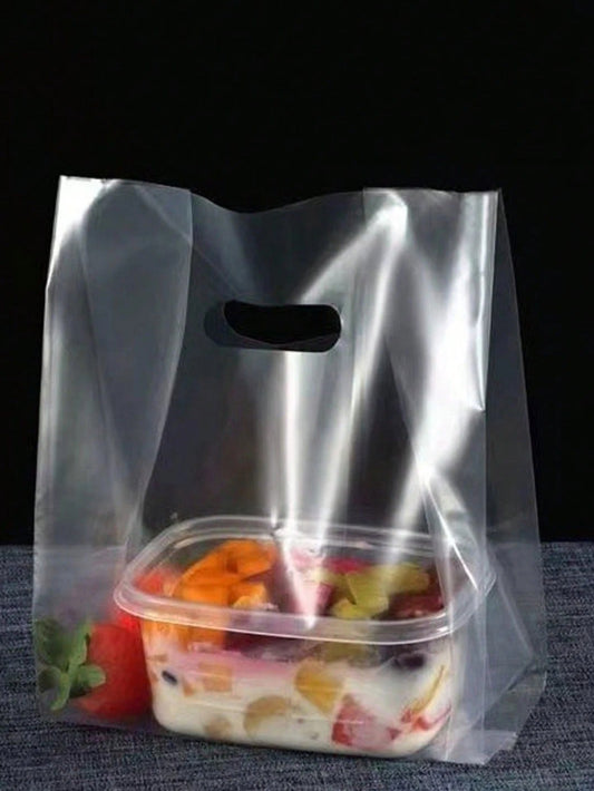 Transparent Plastic Bag with Handle